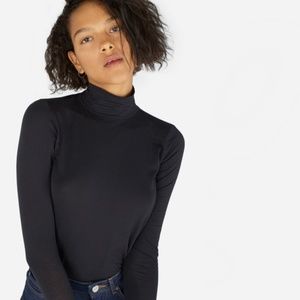 Everlane Pima Cotton Turtleneck - Black Size XS